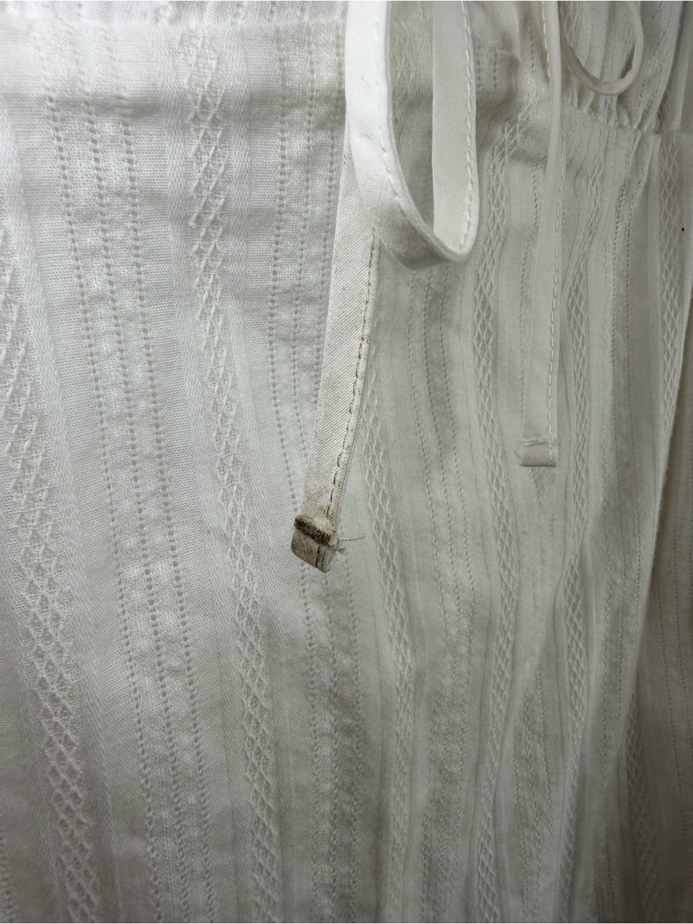 NWoT Altar’d State White Embroidered Floral Sleeveless Mini Dress Cottagecore XL - Picture 8 of 8